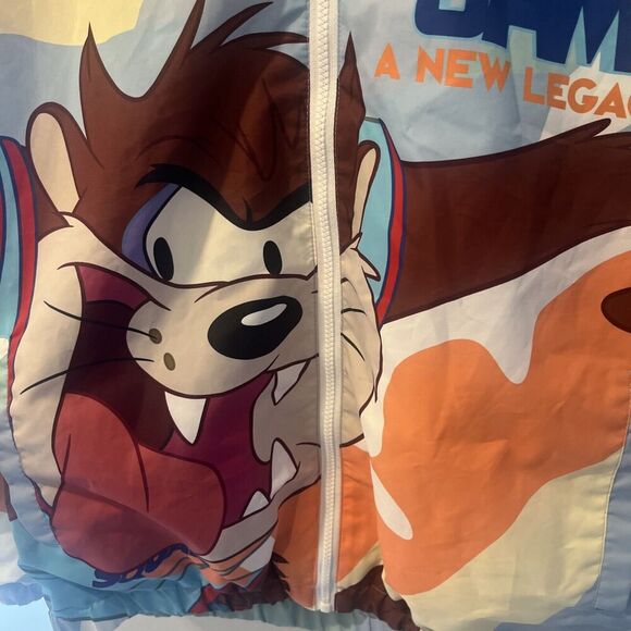 Members Only Space Jam 2 Wind Breaker Light Jacket Tune Squad Size Mens Medium - Picture 6 of 14